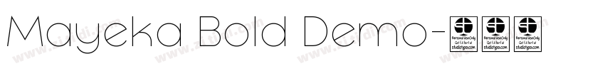 Mayeka Bold Demo字体转换